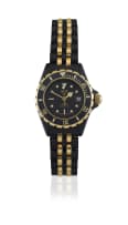 Heuer yellow gold-plated and blackened PVD stainless steel ‘1000’ professional diver’s wristwatch, Ref 980.017N