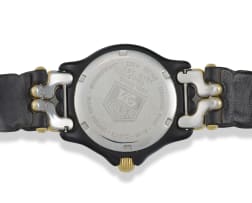 TAG Heuer yellow gold-plated and blackened PVD stainless steel ‘S/el Link’ wristwatch, Ref 593.313C
