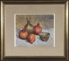 Conrad Theys; Granate en Keramiek (Pomegranates and Ceramics)