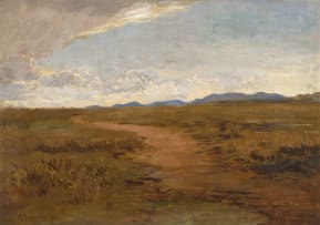 Frans Oerder; Grassland at Dawn