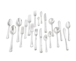 An Angora silver-plate canteen of cutlery, Sheffield