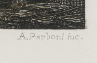 Various Artists; Tempio della Pace; Piramide di Cajo Cestio; Avanzi del Foro Palladio; Esterno della Basilica di Santa Maria Maggiore, four