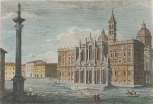 Various Artists; Tempio della Pace; Piramide di Cajo Cestio; Avanzi del Foro Palladio; Esterno della Basilica di Santa Maria Maggiore, four