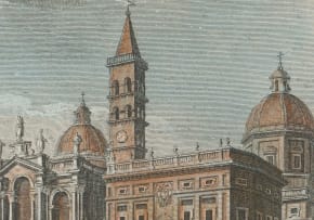 Various Artists; Tempio della Pace; Piramide di Cajo Cestio; Avanzi del Foro Palladio; Esterno della Basilica di Santa Maria Maggiore, four