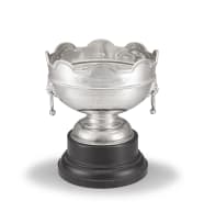 A George V silver rose bowl, maker’s marks worn, Birmingham, 1923