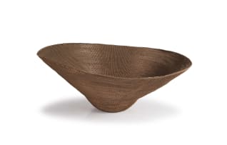 Elias Mshengu; A conical copper wire bowl, circa 2000