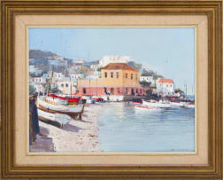 Mel Brigg; Harbour Scene