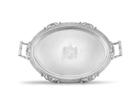 A George III silver tray, Benjamin Smith III, London, 1819