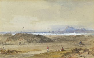 Thomas Bowler; Seascape with Beach in Foreground