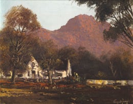 Tinus de Jongh; Cape Mountain Landscape