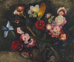 Pranas Domsaitis; Flowers in a Vase