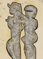 Cecil Skotnes; Two Figures in Yellow