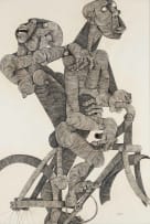 Nathaniel Ntwayakgosi Mokgosi; Figures on a Bicycle