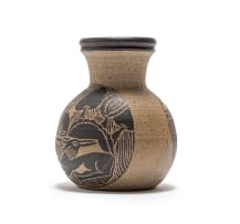 Lindumusa Mabaso; Vase with Figure and Huts