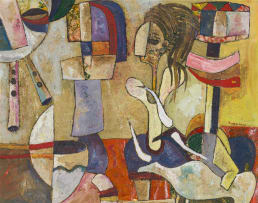 Speelman Mahlangu; Untitled (Abstract)