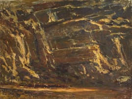 Adriaan Boshoff; Cattle in an Extensive Rocky Landscape