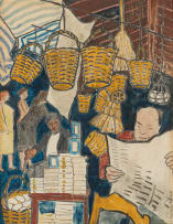 Alison Roux; Figures with Baskets