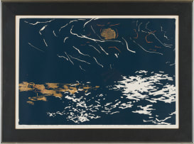 Nel Erasmus; Abstract in Gold and Navy