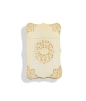 A Chinese carved ivory card case, circa 1830