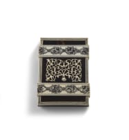 A tortoiseshell and ivory card case, late 19th century