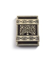 A tortoiseshell and ivory card case, late 19th century