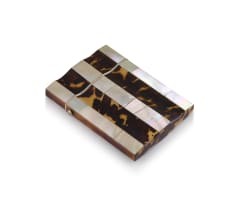 A tortoiseshell and mother-of-pearl card case, late 19th century