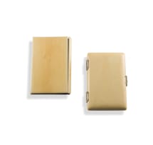 A set of two ivory card cases, late 19th century