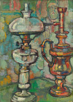 Gregoire Boonzaier; Two Lamps