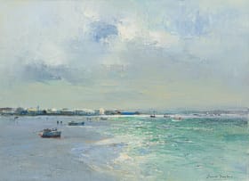 Errol Boyley; Seascape with Boats