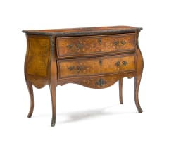 A French Louis XV kingwood inlaid commode, late 18th century
