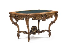 A Rococo style centre table,19th century