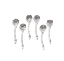 A set of six Chinese Export silver teaspoons, late 19th/early 20th century