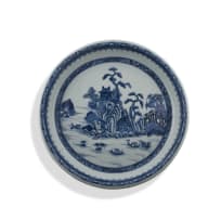A Chinese Export blue and white dish, Qing Dynasty