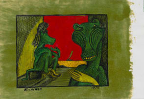 Nicolaas Maritz; Two Green Interior Baboons