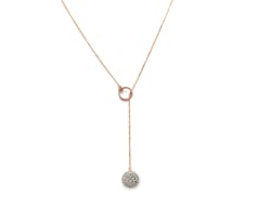 18k rose gold Lariat necklace