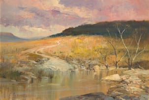 Christopher Tugwell; Roadway in a River Landscape