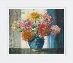 Vladimir Tretchikoff; Chrysanthemums in a Vase