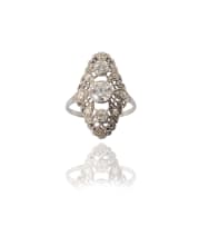 Platinum and diamond vintage ring