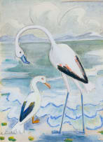 Maggie Laubser; Birds and Sea