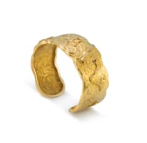 18k yellow gold cuff bangle