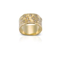 18k yellow gold diamond ring