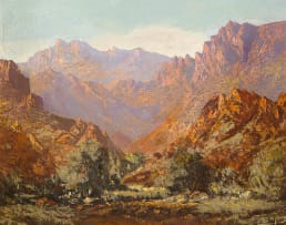 Tinus de Jongh; Mountainous Landscape