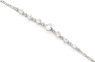 Platinum diamond bracelet