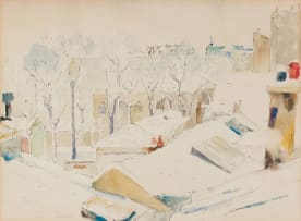 Maud Sumner; Snowy Rooftops