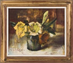 Irmin Henkel; Yellow Flowers in a Vase