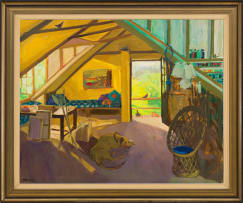 Marjorie Wallace; Sunny Morning in the Loft