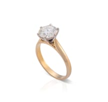 18k two-tone diamond ring