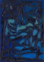 Bernadine Biden; Blue Painting No. 4