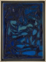 Bernadine Biden; Blue Painting No. 4