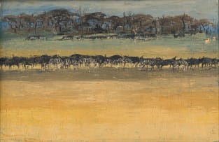 Gordon Vorster; Zebras and Wildebeest in a Landscape